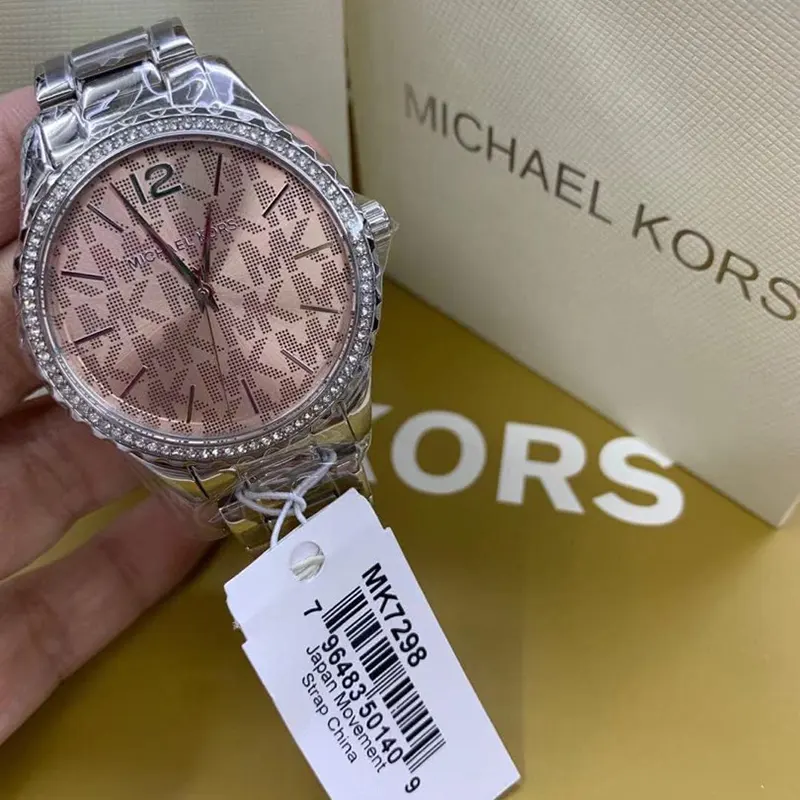 Michael Kors Layton Silver-tone Quartz Ladies Watch- MK7298